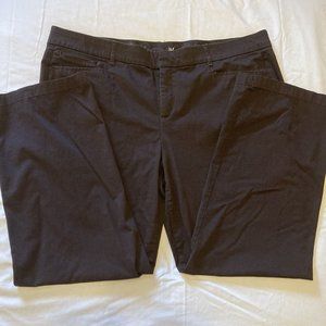 JM Collection Womens Brown Full Length Flared Leg Pants Size 20